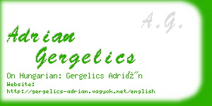 adrian gergelics business card